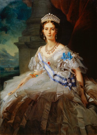 Retrato da princesa Tatiana Yusupova, 1858 de Franz Xaver Winterhalter