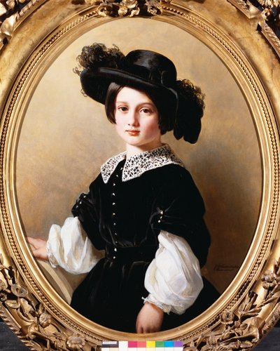 Retrato de uma jovem garota, 1850 de Franz Xaver Winterhalter