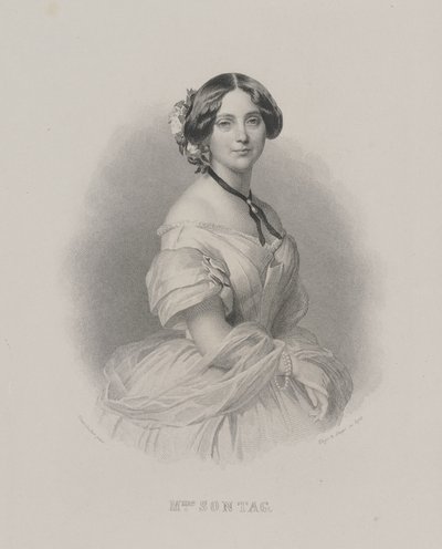 Retrato da cantora de ópera Henriette Sontag 1806-1854, c. 1850 de Franz Xaver Winterhalter