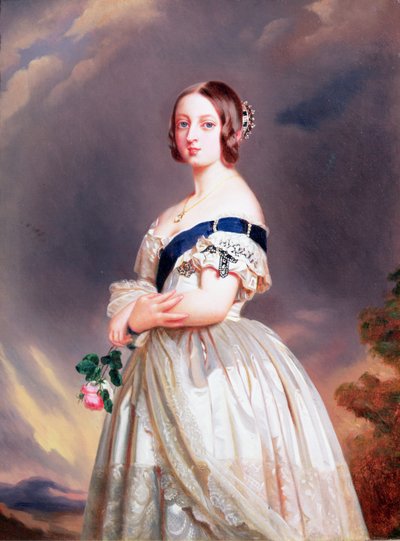 Rainha Vitória (1819-1901) 1842 de Franz Xaver Winterhalter