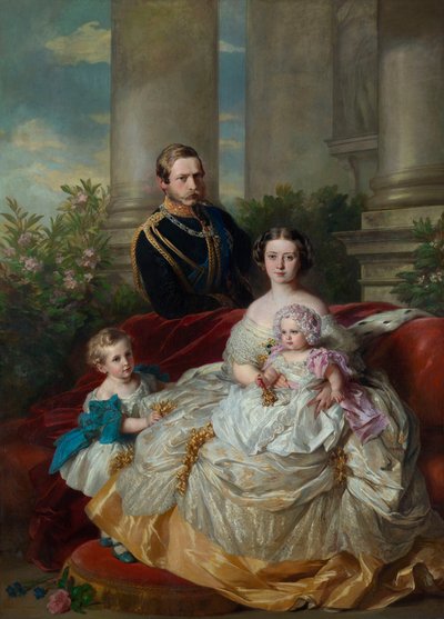 A família do príncipe herdeiro e da princesa herdeira Frederico Guilherme da Prússia de Franz Xaver Winterhalter