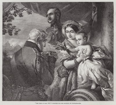 O primeiro de maio de 1851, pintado para sua majestade de Franz Xaver Winterhalter