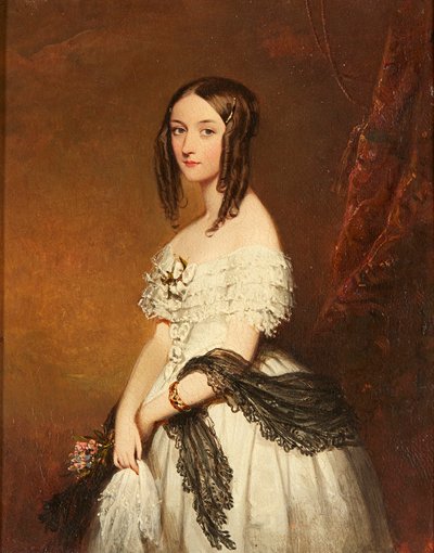 Uma natureza morta de flores sortidas em um vaso com frutas misturadas em uma borda (óleo sobre tela) de Franz Xavier (manner of) Petter