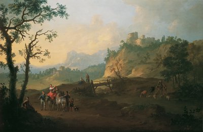 paisagem italiana de Franz de Paula Ferg