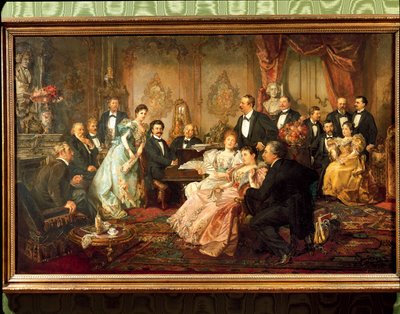 Áustria, Viena, Uma Noite com a pintura de Johann Strauss de Franz von  Bayros