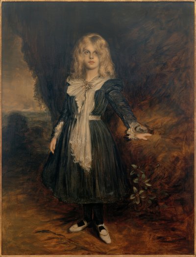 Retrato da filha Marion de Franz von Lenbach