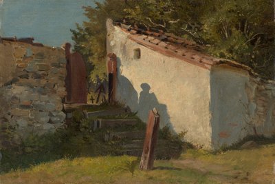 Entrada do cemitério da aldeia de Franz von Lenbach