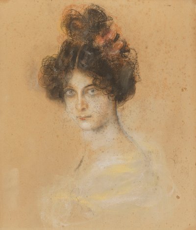 Franz von Lenbach - Retrato da dançarina de cancan australiana Saharet, 1899 de Franz von Lenbach