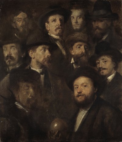 Bowling Society – Dez Retratos de Artistas de Franz von Lenbach