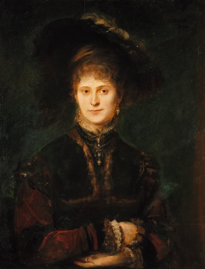 Magdalena Plach (?) de Franz von Lenbach