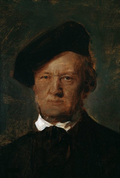 Retrato de Richard Wagner 1813-1883, c.1870. de Franz von Lenbach