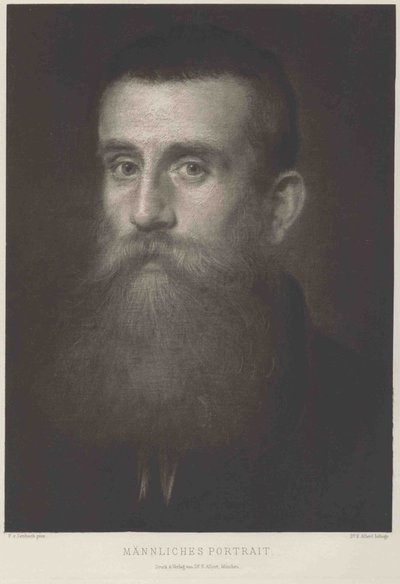 Cabeçalho do estudo de Franz von Lenbach