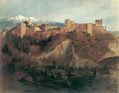 A Alhambra, em Granada de Franz von Lenbach
