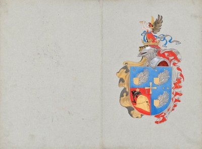 Design para um brasão de família de Franz von Matsch