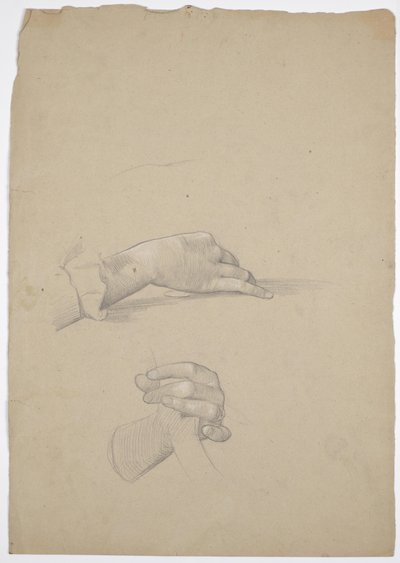 Estudos de mão de Franz von Matsch