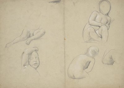 Estudos de nu infantil de Franz von Matsch