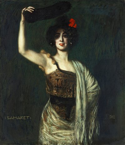 A dançarina Saharet de Franz von Stuck