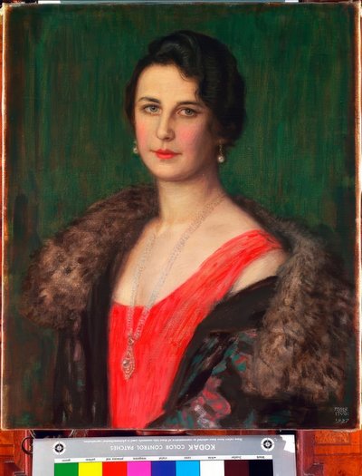 F. v. Stuck - Frau Patzak - Pintura, 1927 de Franz von Stuck