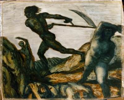 Franz von Stuck, O Ceifador - Pintura, C. 1923 de Franz von Stuck