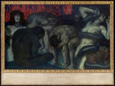 Inferno. 1908 de Franz von Stuck