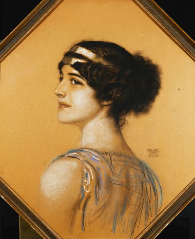 Retrato da filha do artista, Mary, de Franz von Stuck