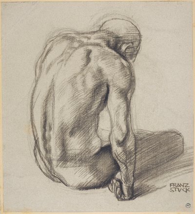 Homem sentado de Franz von Stuck