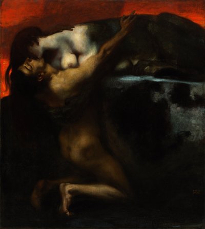 O beijo da esfinge de Franz von Stuck