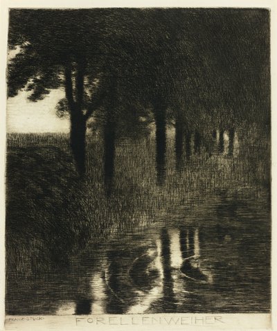 A piscina de trutas de Franz von Stuck