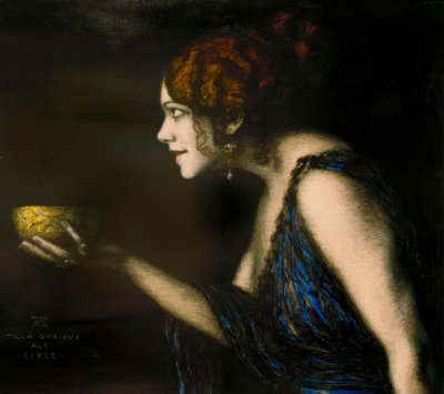 Tilla Durieux em Circe  F. v. Preso de Franz von Stuck