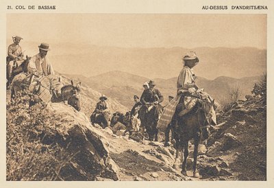 Passo de Bassæ. Acima de Andritsæna de Frédéric Boissonnas