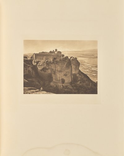 O convento de Santo Estêvão em Meteora de Frédéric Boissonnas