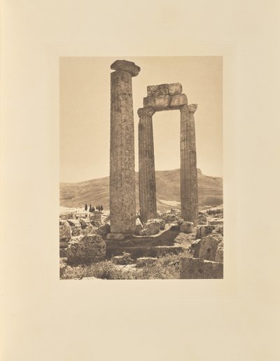O templo de Zeus em Neméia de Frédéric Boissonnas