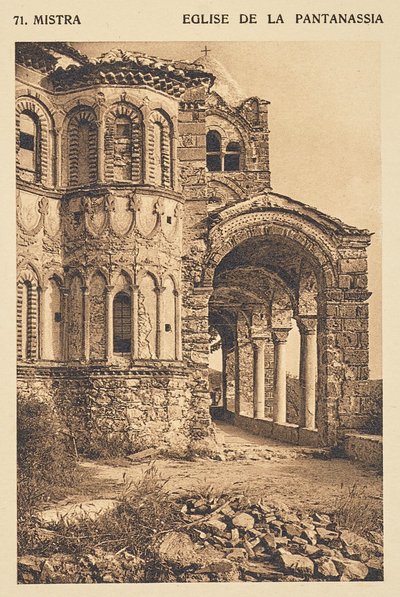 Mistra. Igreja da Pantanásia de Frédéric Boissonnas