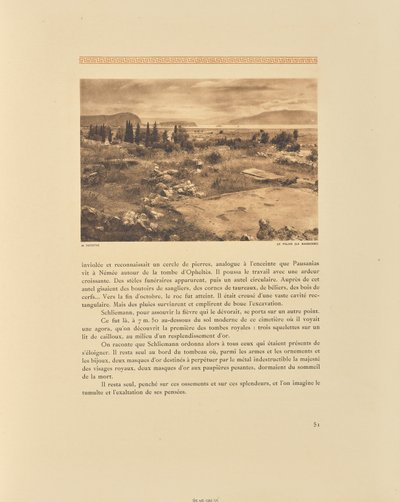 Tirinto. O palácio (o banho) de Frédéric Boissonnas