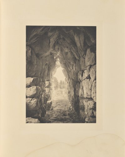 Tirynthe. Loja abobadada de Frédéric Boissonnas