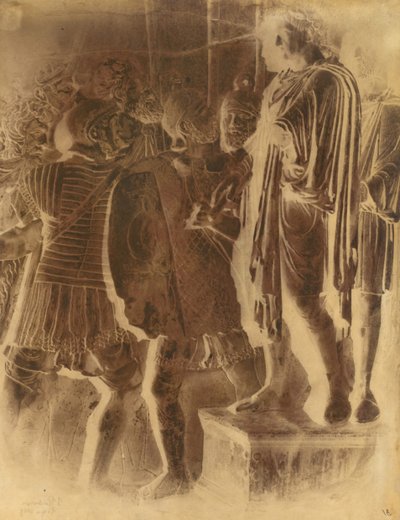 Bas Relief do Arco de Constantino, Roma, 1849. de Frédéric Flachéron