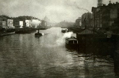 O rio Fontanka em São Petersburgo, Rússia, de 1900 de Fred Boisson
