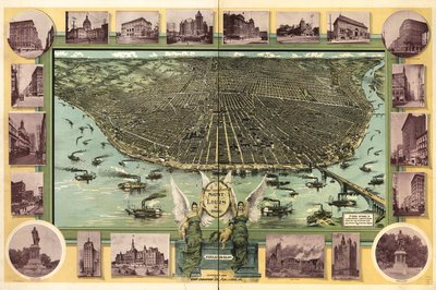Saint Louis, em 1896. de Fred; Fred Graf Engraving Co. Graf