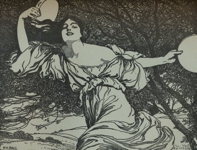 Bacchante, século c20th 1914-1915 de Fred Hammersley Ball