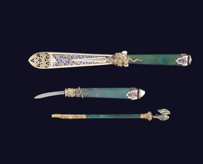 Caso Napoleão III Necessário de Mesa, c.1864-66 de Frederic Jules Rudolphi