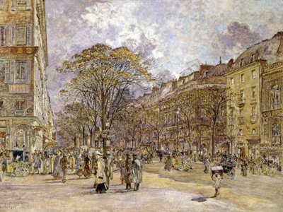 O boulevard dos italianos, Paris de Frederic Anatole Houbron