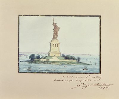 Estátua da Liberdade, Ilha de Beldoe, Nova York, 1888 de Frederic Auguste Bartholdi