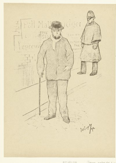 Portret van dichter Paul Verlaine em Londres Paul Verlaine em Londres O Julgamento (título da série) de Frederic Auguste Cazals