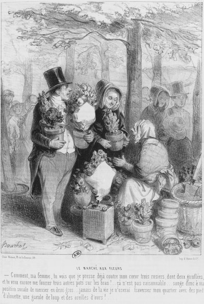 O mercado das flores de Frederic Bouchot