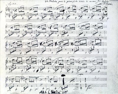 Música para Prelúdio 1 para piano de Frederic Chopin (1810 - 1849), compositor polaco. de Frederic Chopin