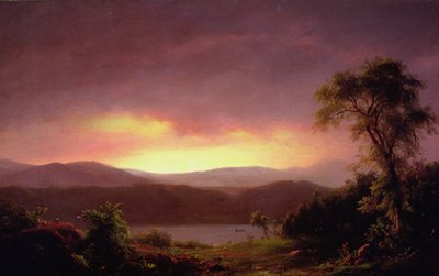 Uma paisagem de Catskill, c.1858-60 de Frederic Edwin Church