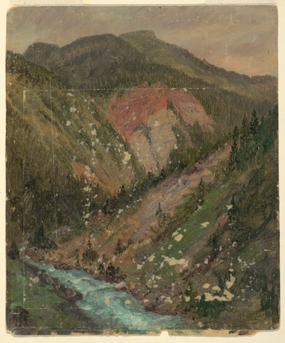 Paisagem Alpina (Baviera ou Suíça) de Frederic Edwin Church