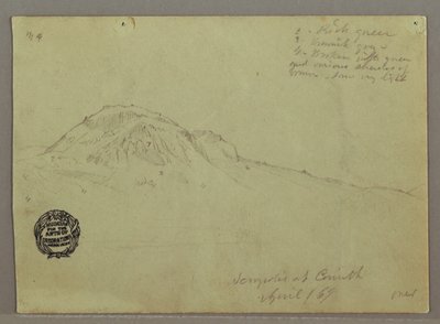 Bare Hill, Acrópole em Corinto, Grécia de Frederic Edwin Church