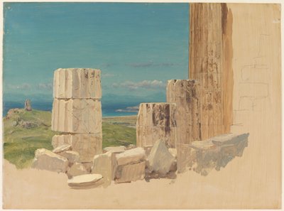 Colunas quebradas, vista do Parthenon de Frederic Edwin Church