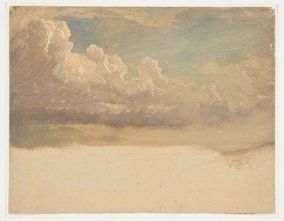 Estudo de nuvem de Frederic Edwin Church